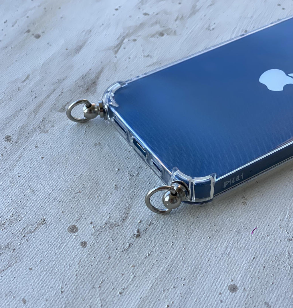 Clear iPhone Case Crossbody Transparent Cover Removable Adjustable Strap Compatible 6