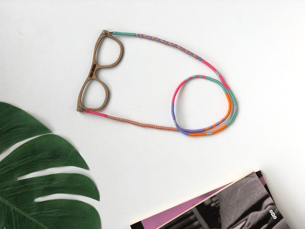 Handmade Colorful Sunrise Unisex Sunglass Cord Strap 1