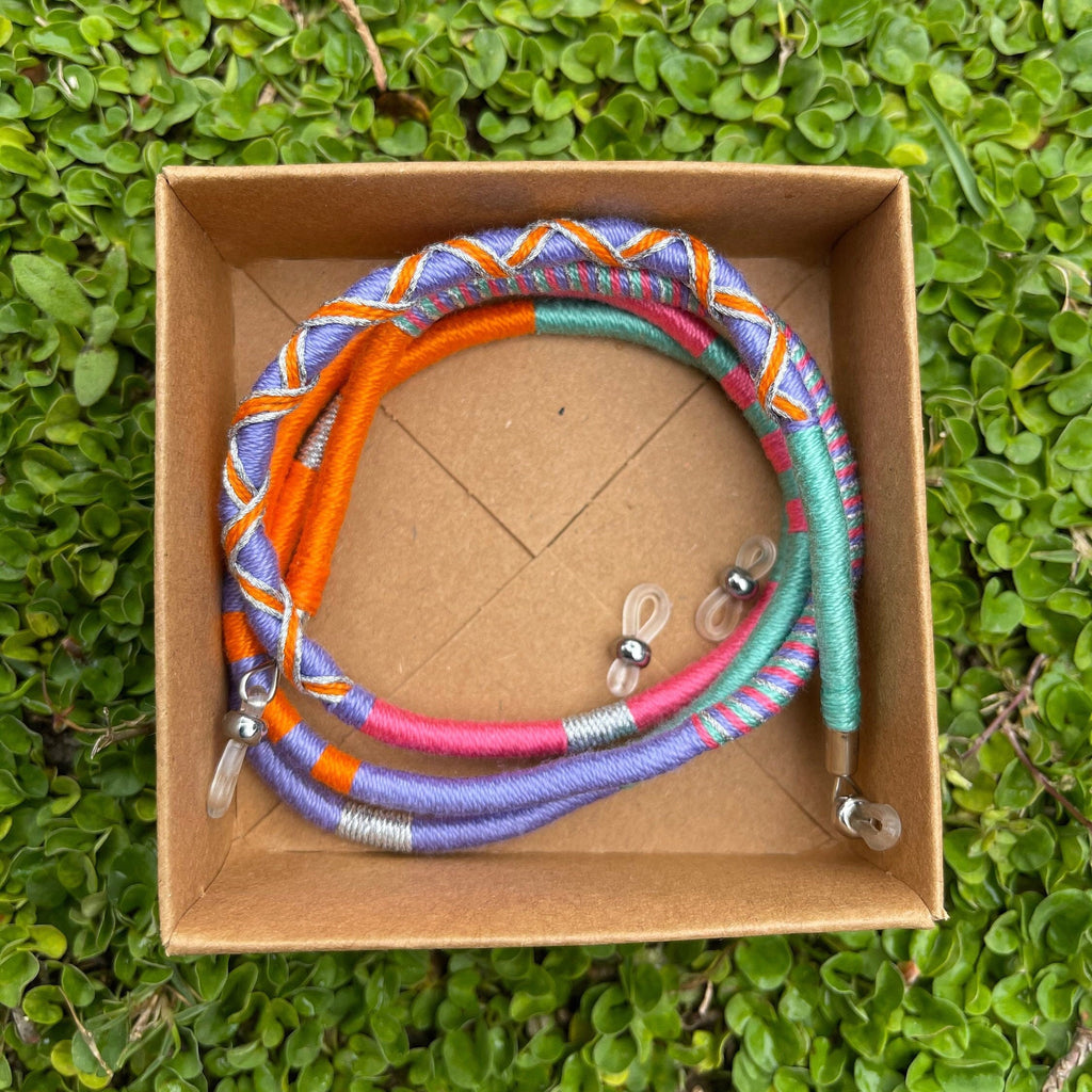 Eyeglass Strap Glasses Chain, Handmade Sunglass Strap, Multicolor Eyeglass Lanyard, Unisex Glasses Holder