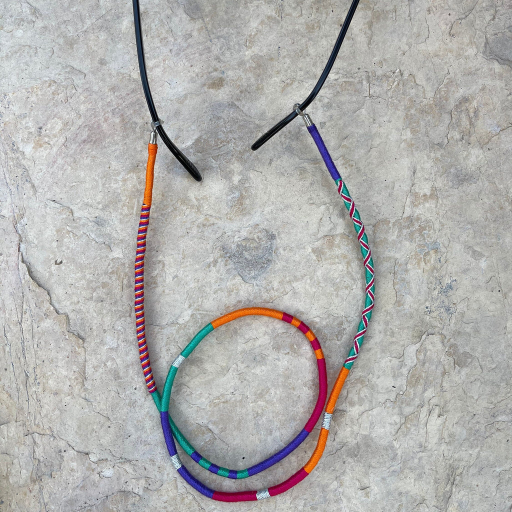 Eyeglass Strap Glasses Chain, Handmade Sunglass Strap, Multicolor Eyeglass Lanyard, Unisex Glasses Holder