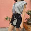 Grey Crossbody Strap – Phone Case Safe Lanyard