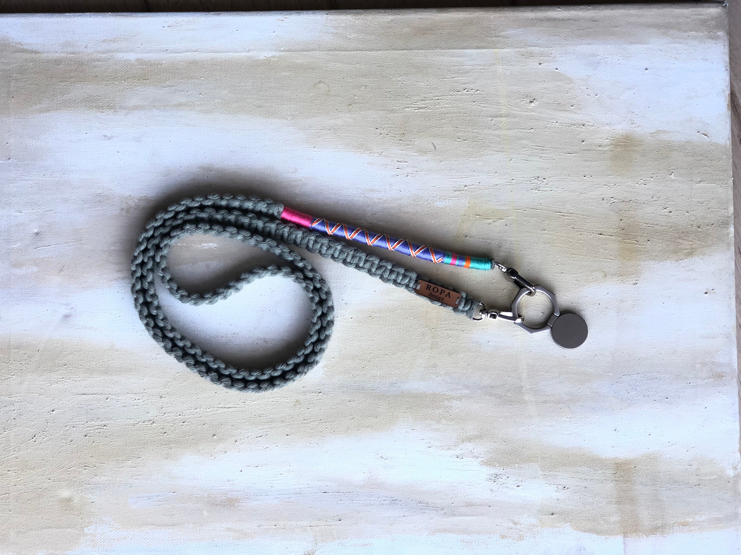 Grey Crossbody Strap – Phone Case Safe Lanyard