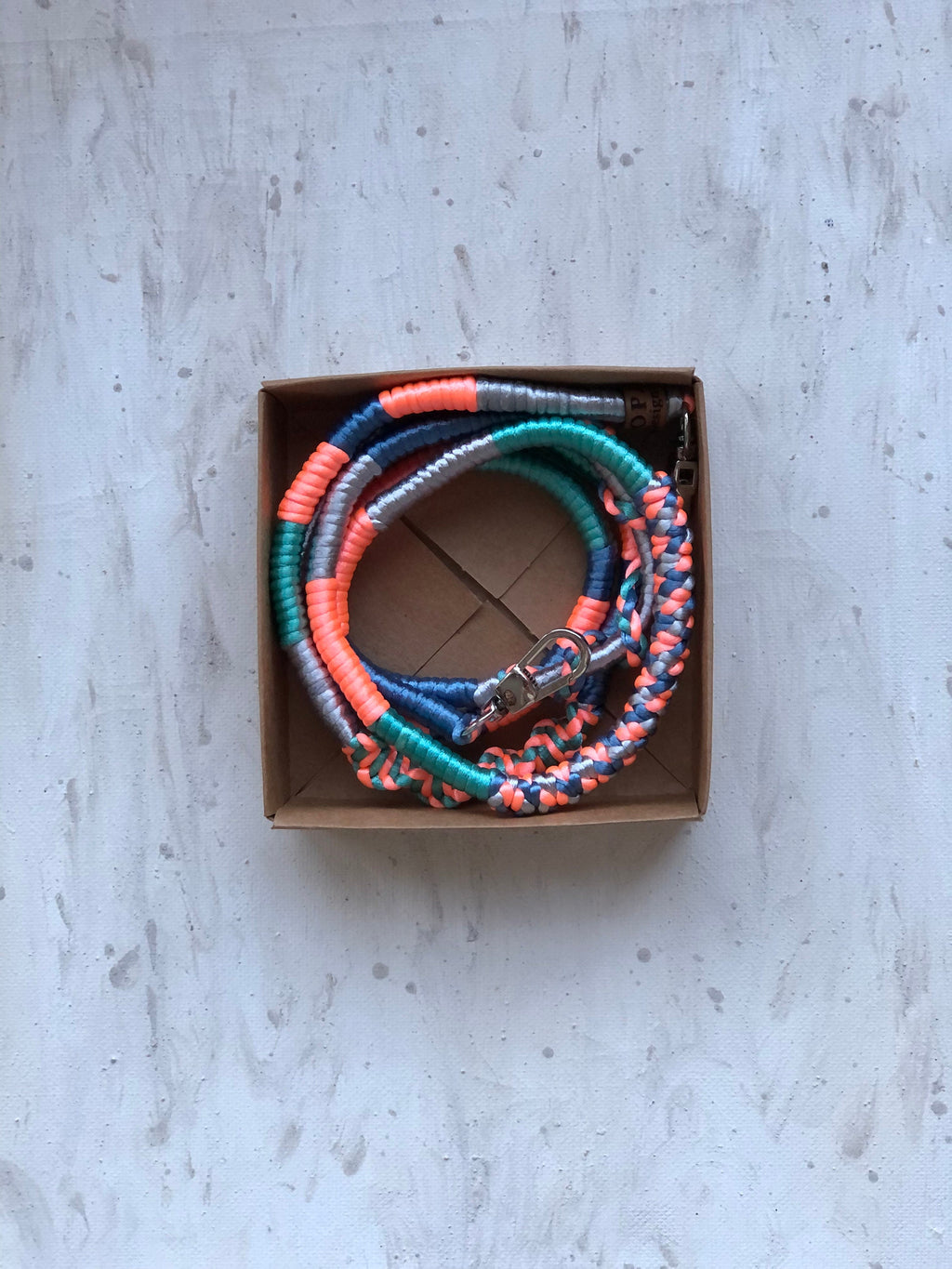 Neon Orange Green Shiny Satin Wrapped Yarn Mobile Phone Lanyard Cord Straps