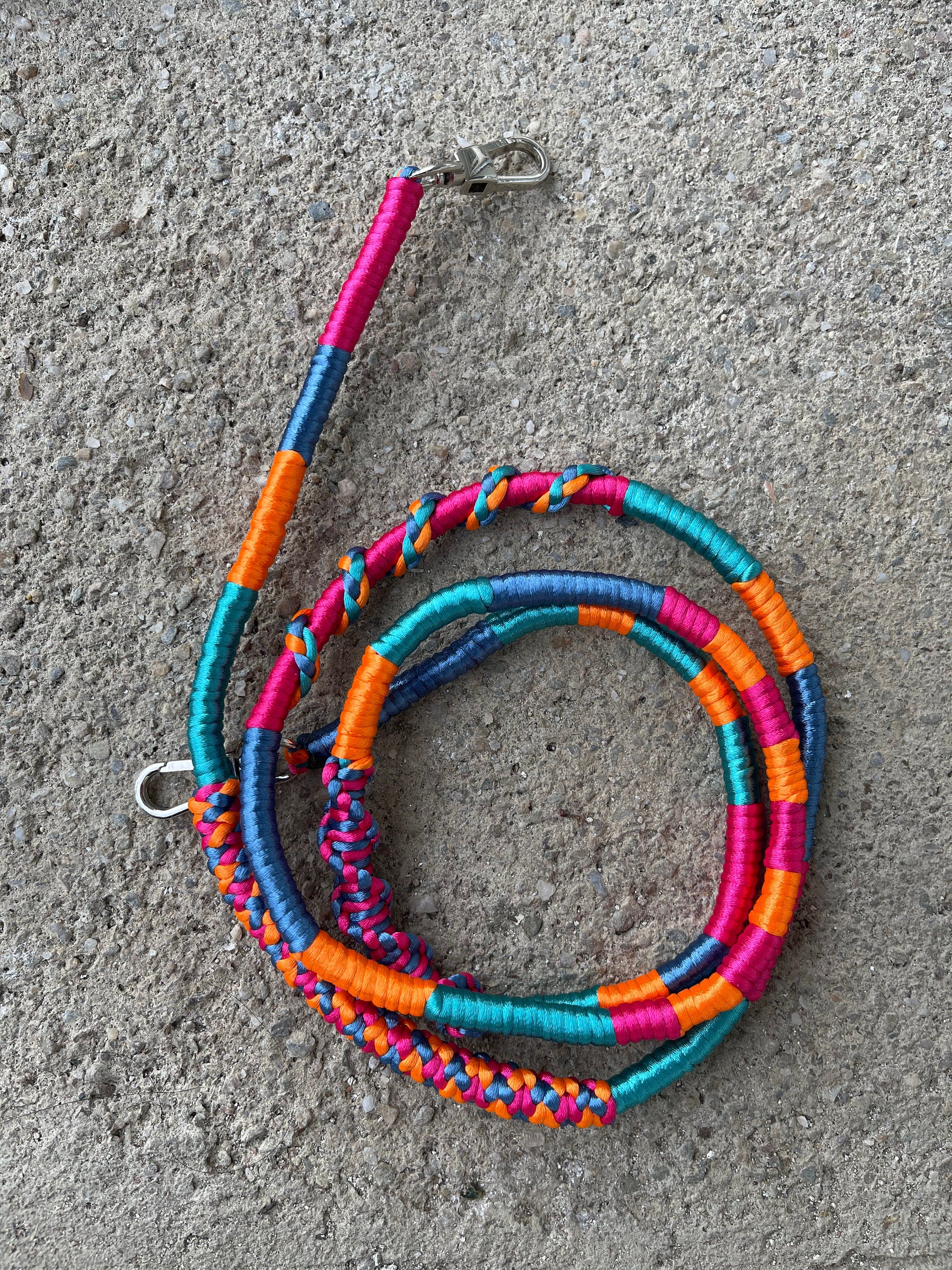 Neon Pink Orange Shiny Satin Mobile Phone Lanyard Cord Straps