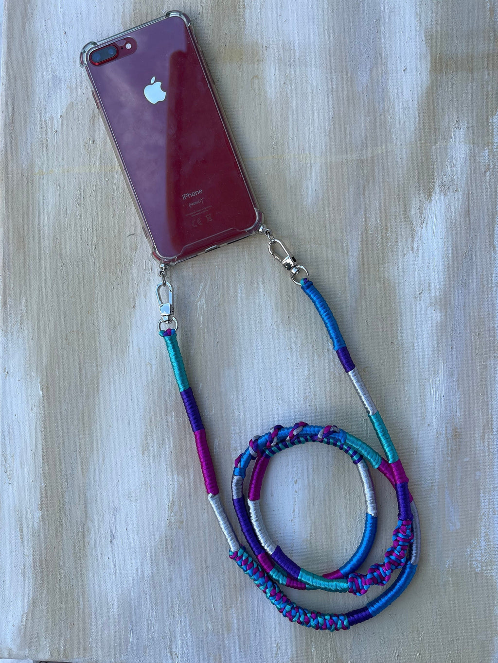 Phone Case Lanyard Strap – Blue Purple Cord, Neck Phone Holder