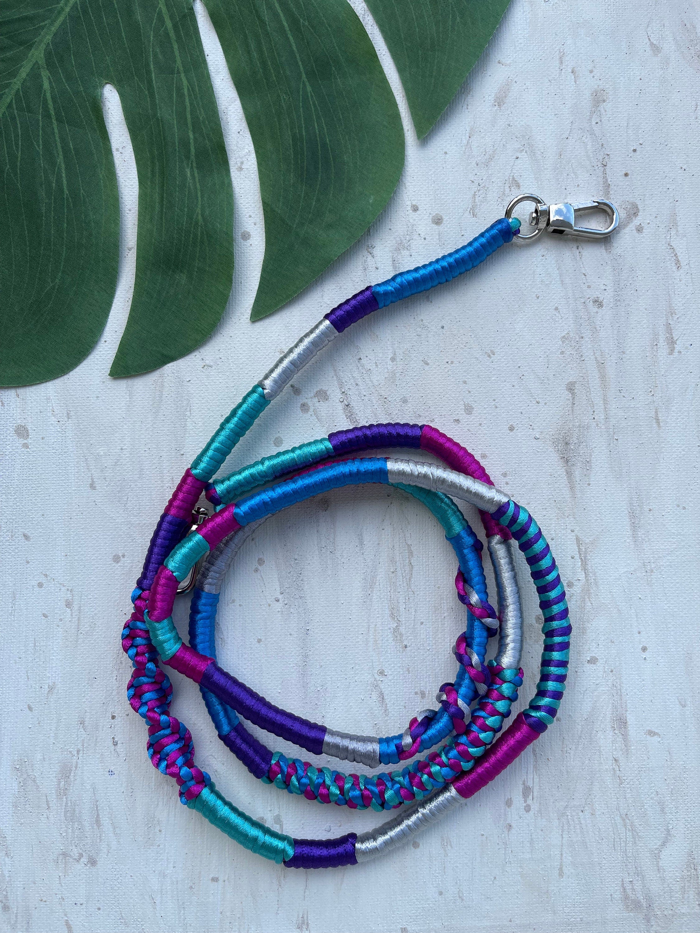 Phone Case Lanyard Strap – Blue Purple Cord, Neck Phone Holder