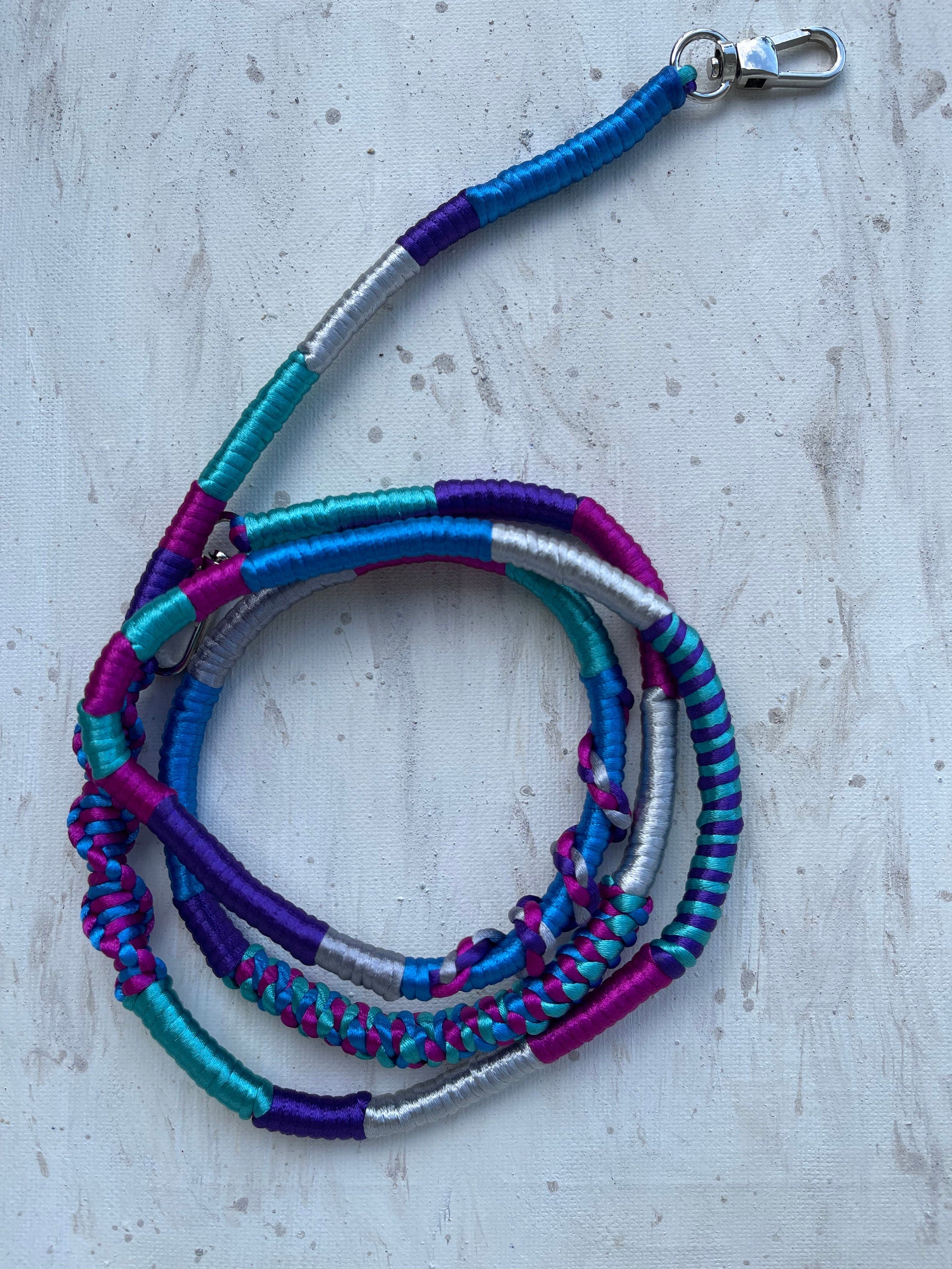 Phone Case Lanyard Strap – Blue Purple Cord, Neck Phone Holder