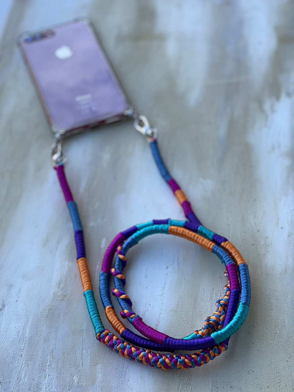 Phone Lanyard Strap | Colorful Satin Phone Strap | Handmade Phone Case Lanyard