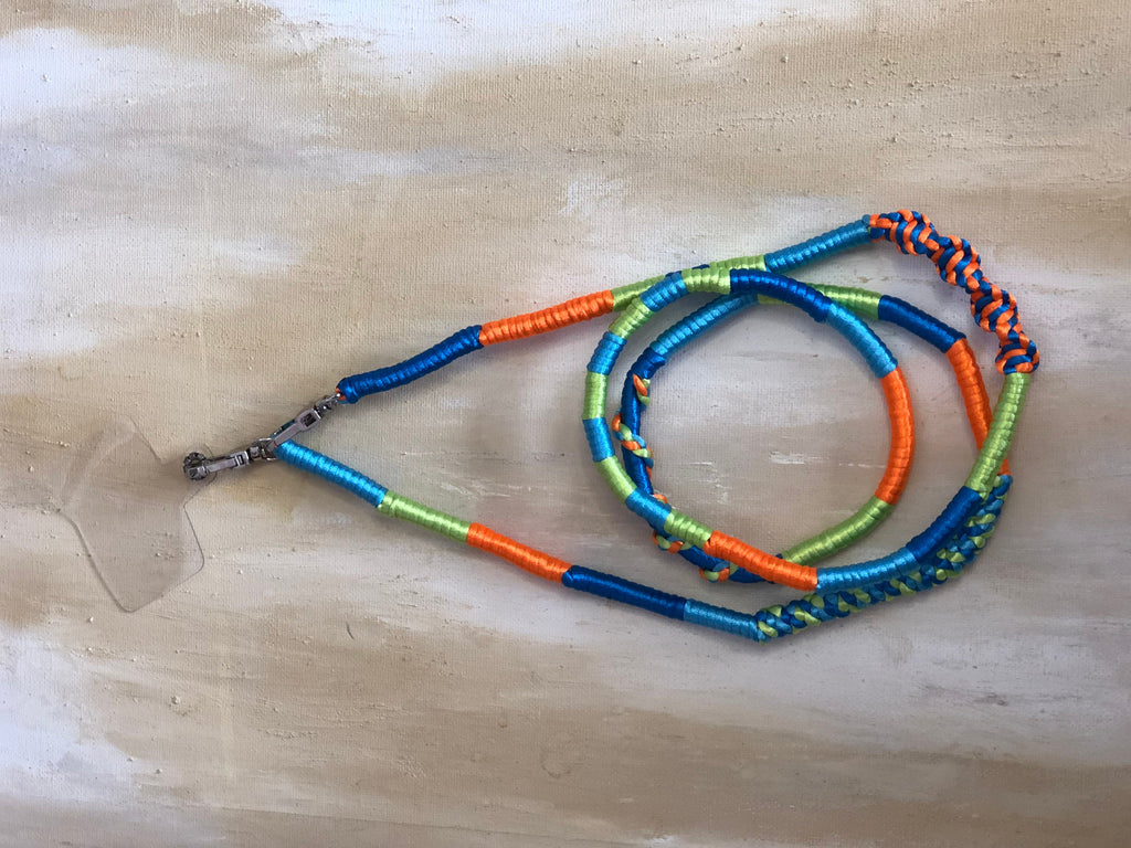 Pride Shiny Satin Wrapped Yarn Mobile Phone Lanyard Cord Straps