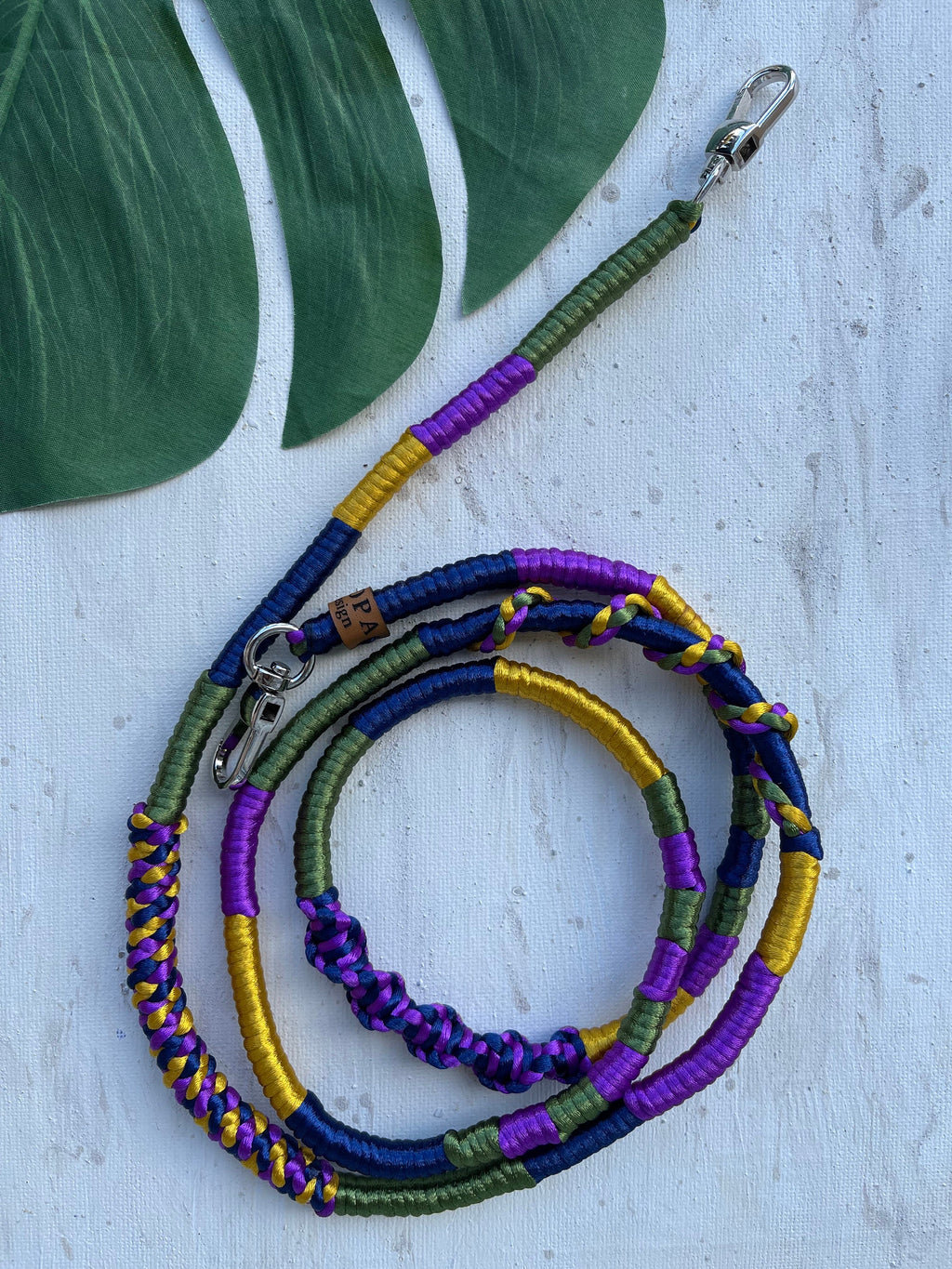 Purple Green Gold Shiny Satin Mobile Phone Lanyard Cord Straps