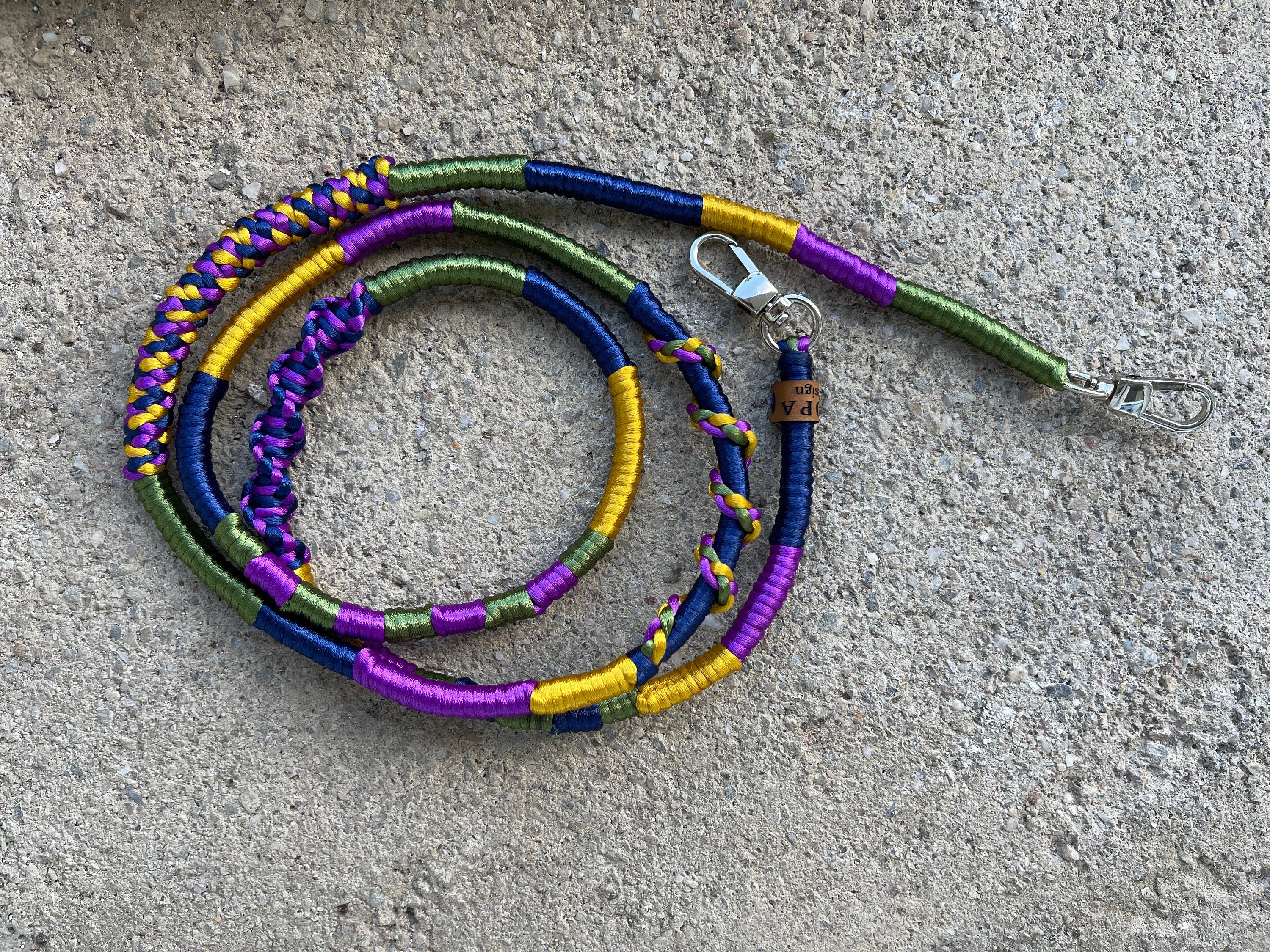 Purple Green Gold Shiny Satin Mobile Phone Lanyard Cord Straps