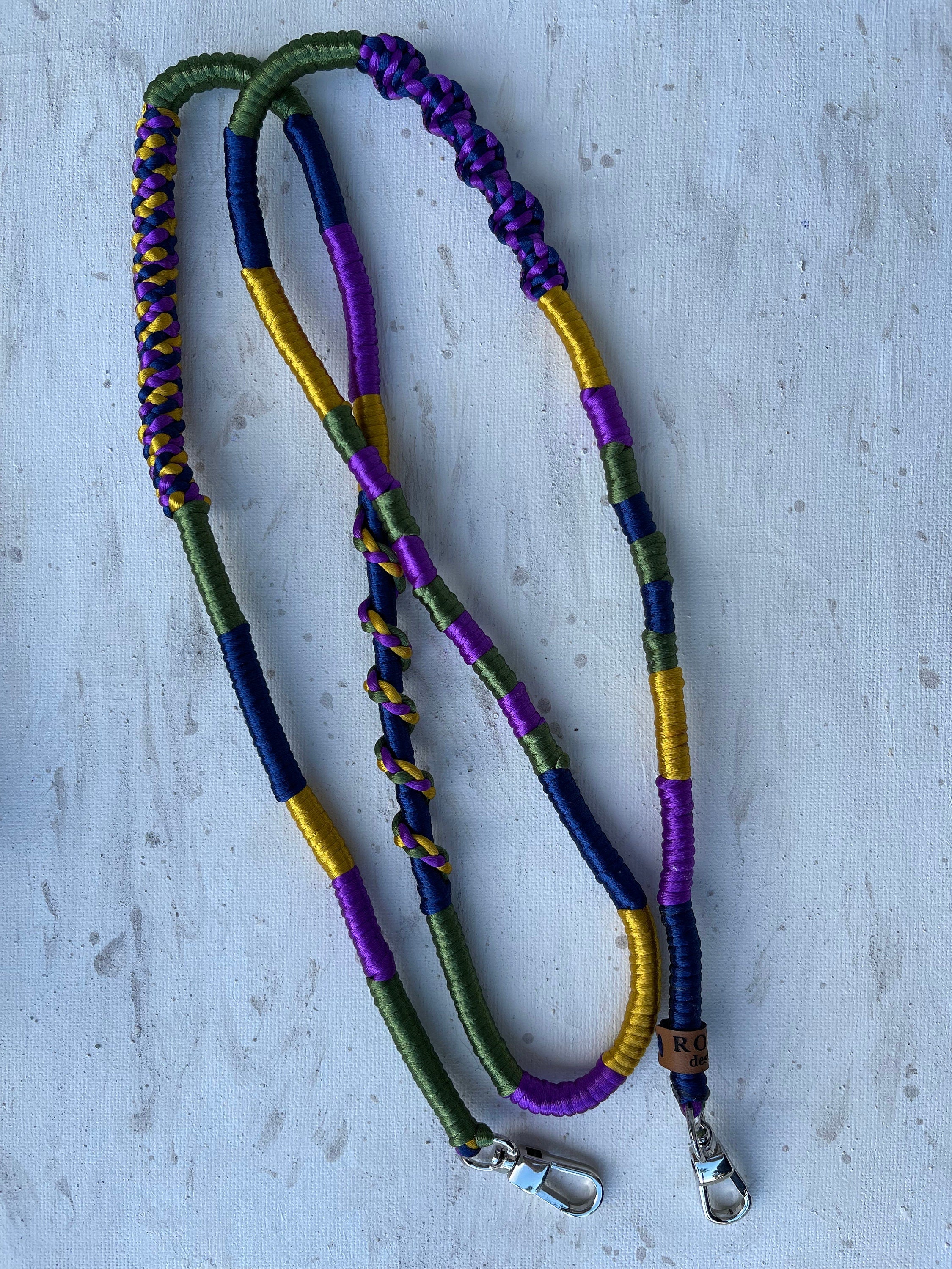 Purple Green Gold Shiny Satin Mobile Phone Lanyard Cord Straps
