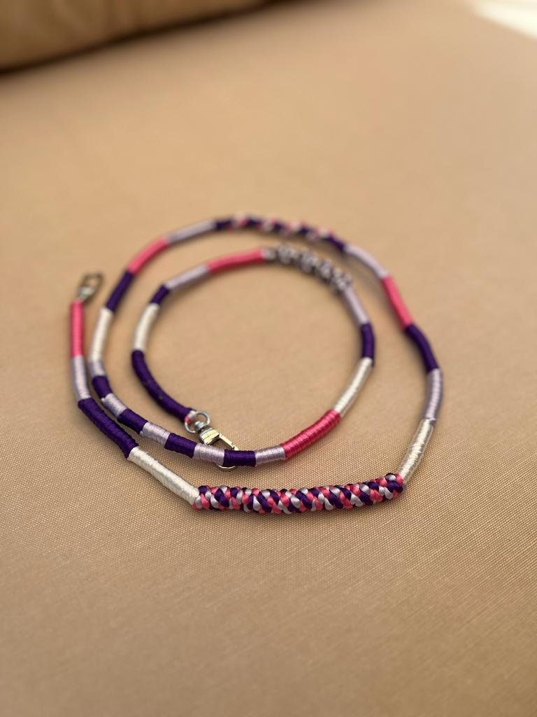 Purple Lilac Shiny Satin Mobile Phone Lanyard Cord Straps