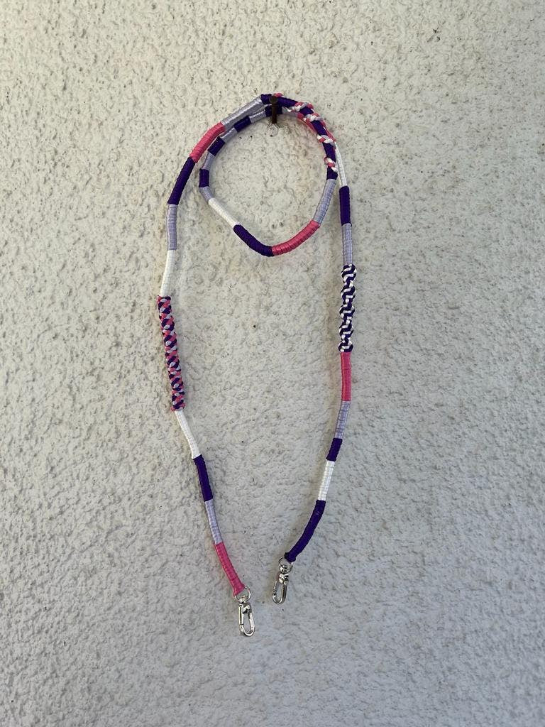 Purple Lilac Shiny Satin Mobile Phone Lanyard Cord Straps