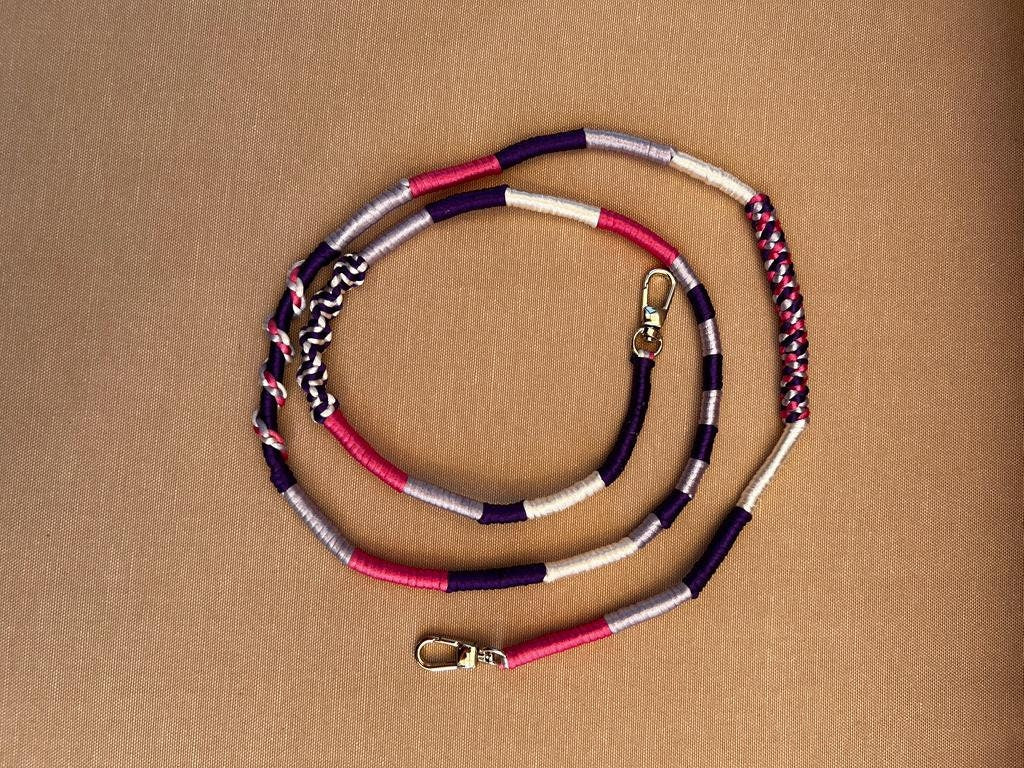 Purple Lilac Shiny Satin Mobile Phone Lanyard Cord Straps