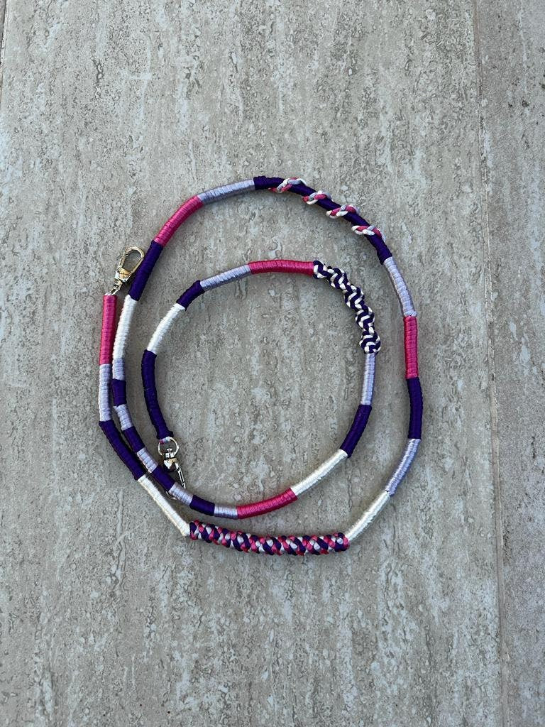 Purple Lilac Shiny Satin Mobile Phone Lanyard Cord Straps