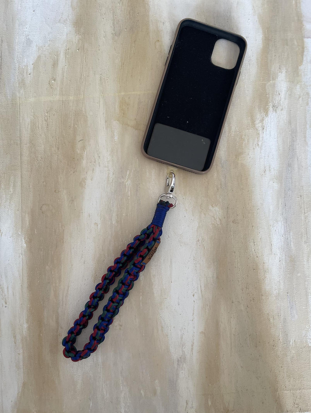 Purse Hand Clutch Wristlet, Wrist Strap, Blue Pink Phone Loop Handle Lanyard 3