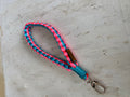 Purse Hande Clutch Wristlet Camera Wrist Strap, Blue Pink Phone Loop Handle Lanyard