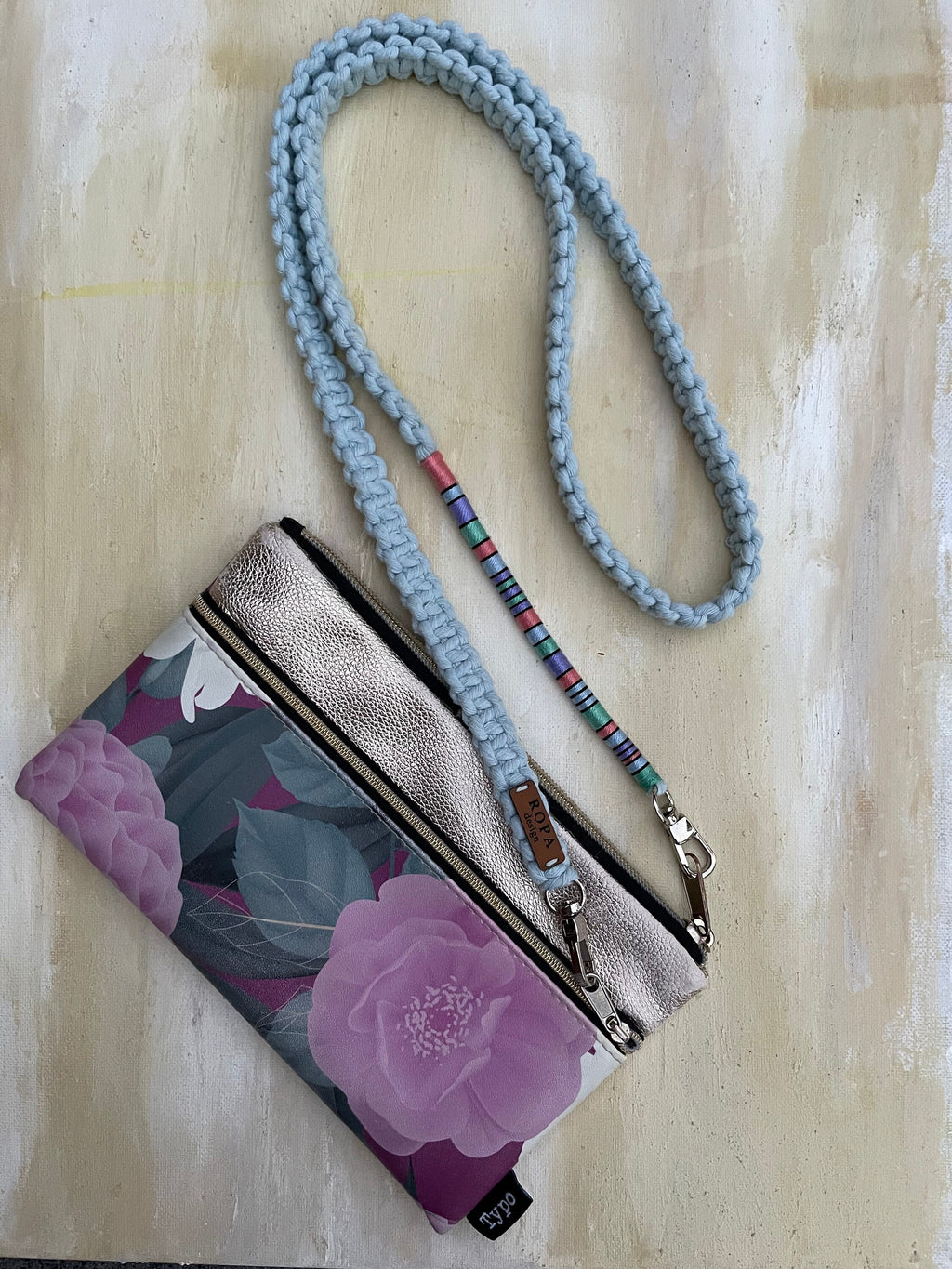 Purse Strap, Colorful Cotton Crossbody Bag Lanyard