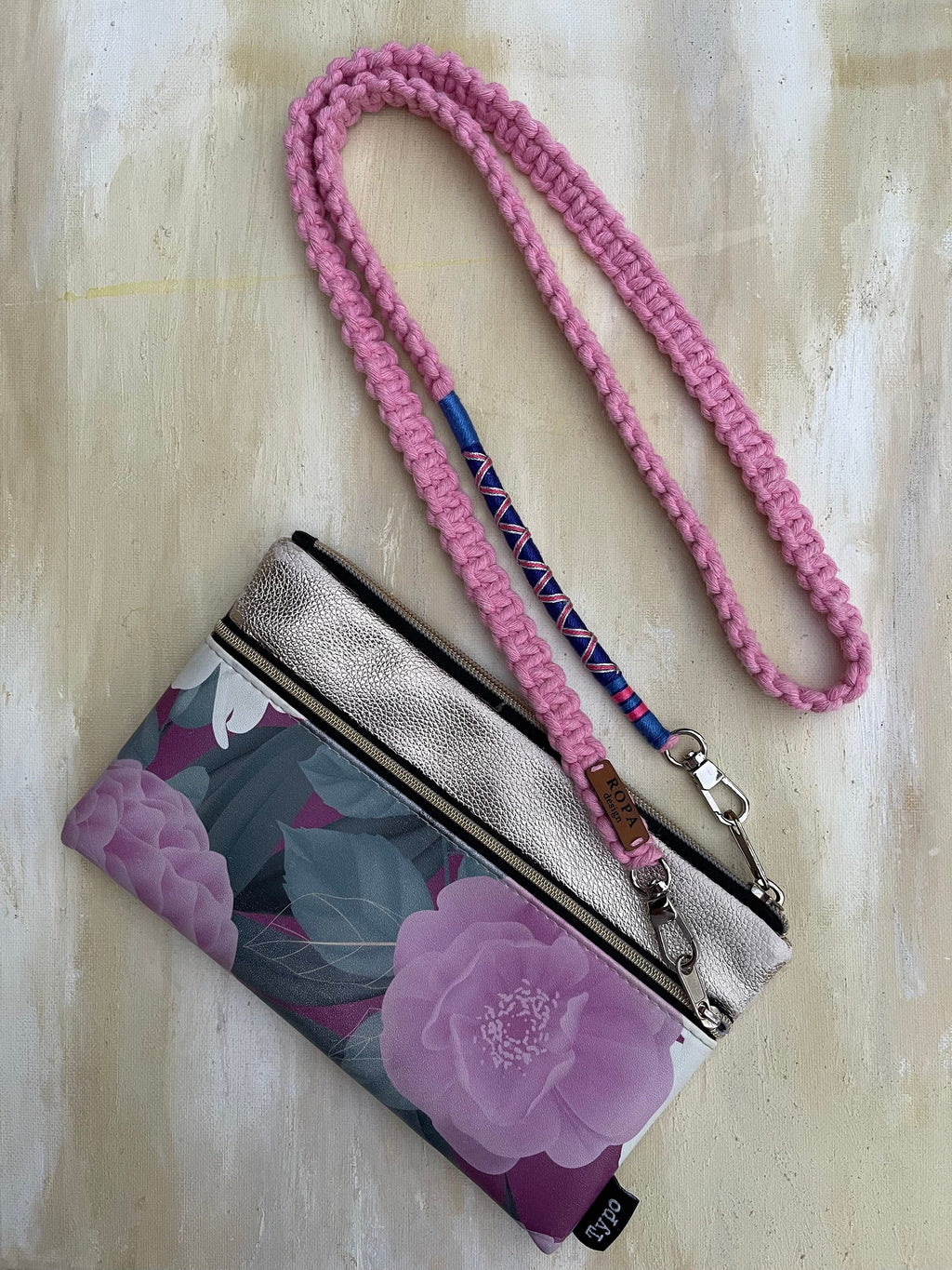 Purse Strap, Colorful Cotton Crossbody Bag Lanyard