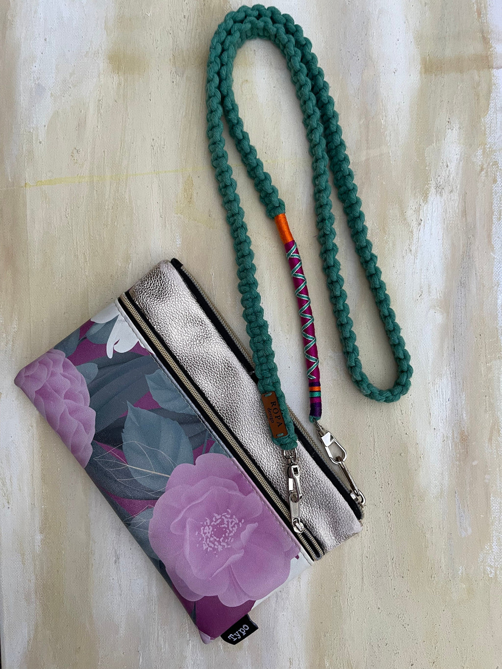 Purse Strap, Colorful Cotton Crossbody Bag Lanyard