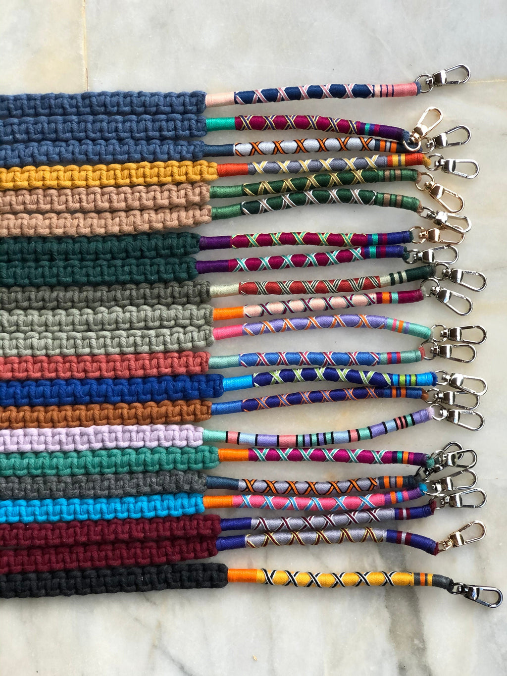 Purse Strap, Colorful Cotton Crossbody Bag Lanyard