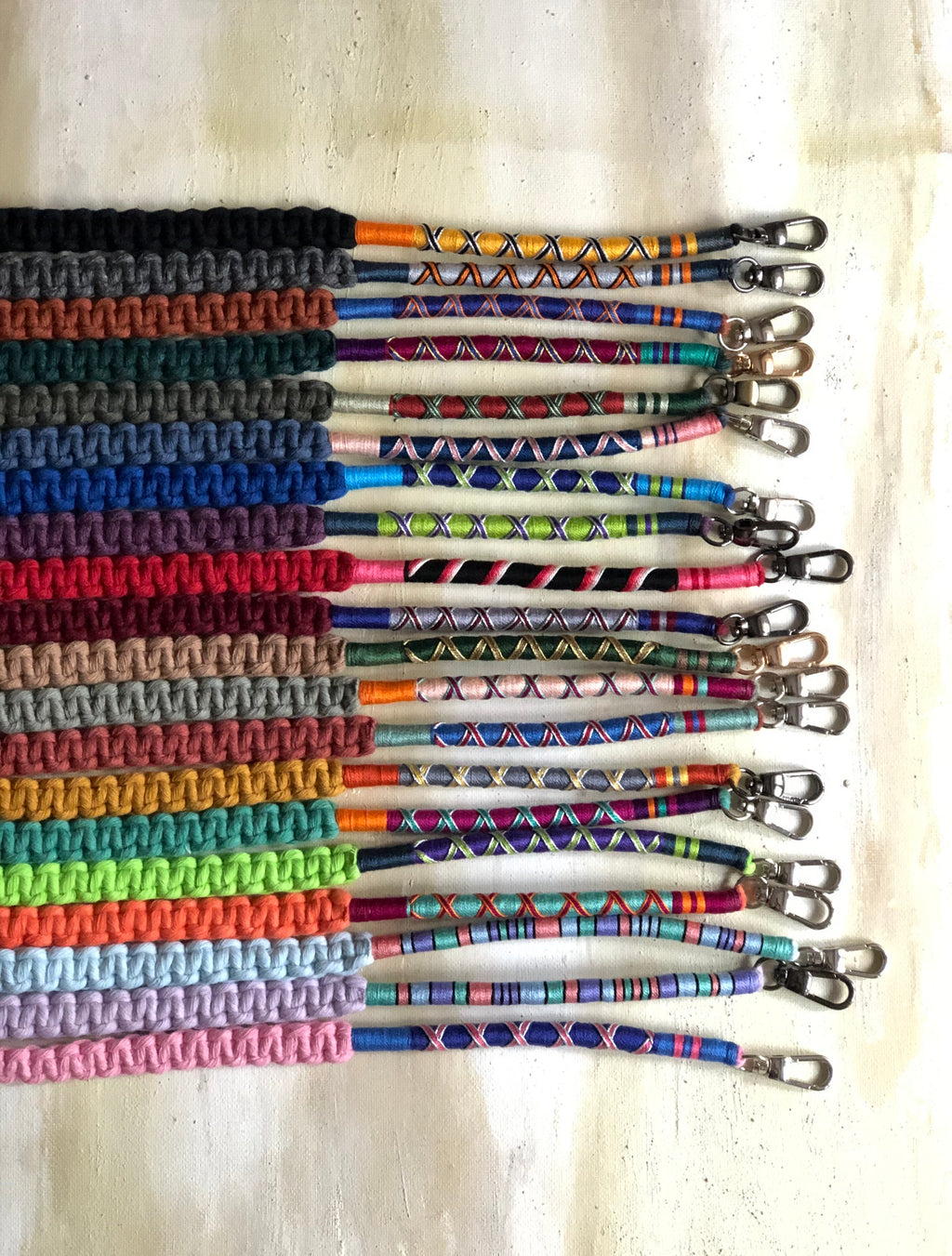Purse Strap, Colorful Cotton Crossbody Bag Lanyard