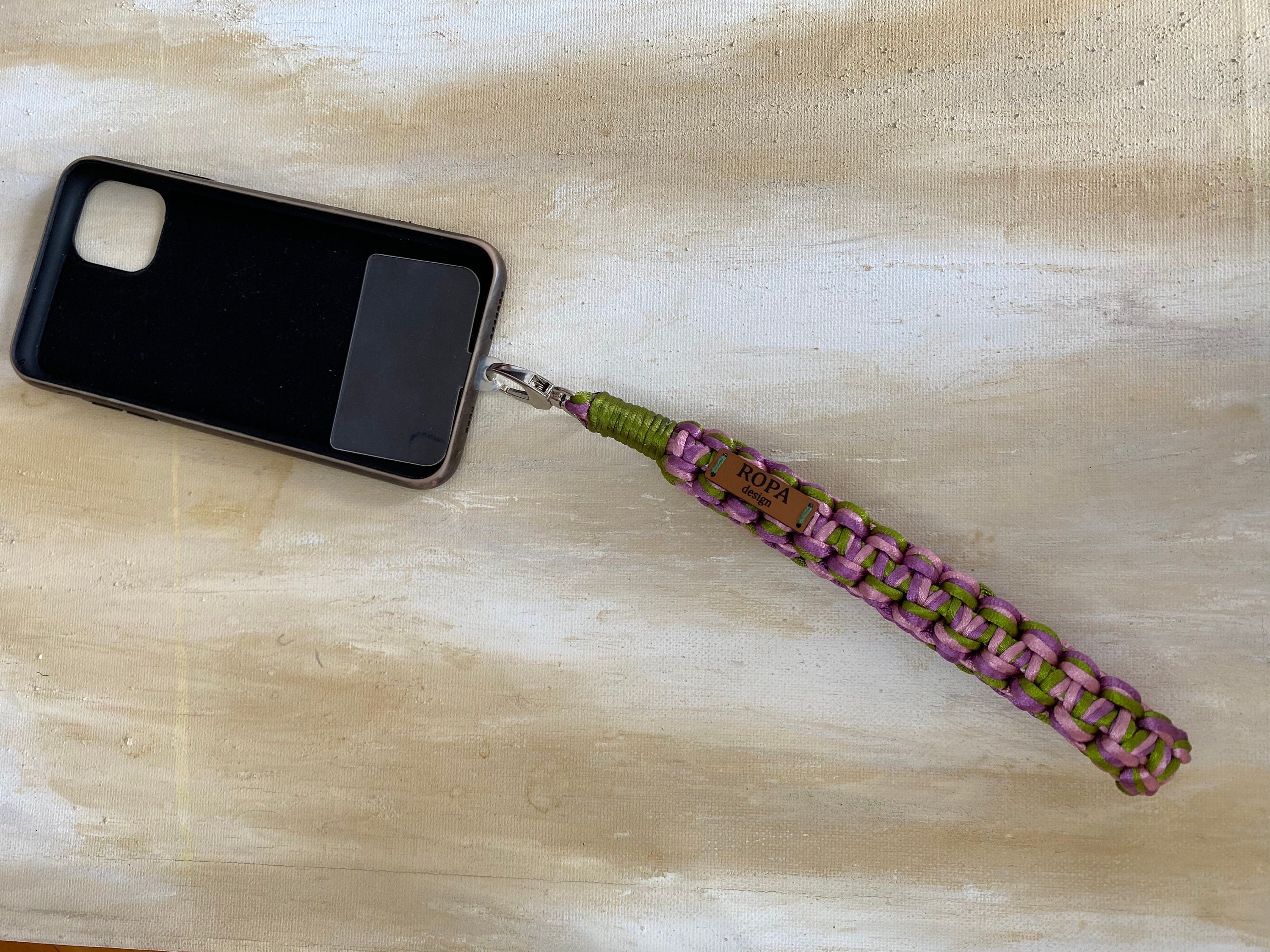 Shiny Phone Loop Handle Lanyard, Purse Bag Clutch Camera Wristlet Strap