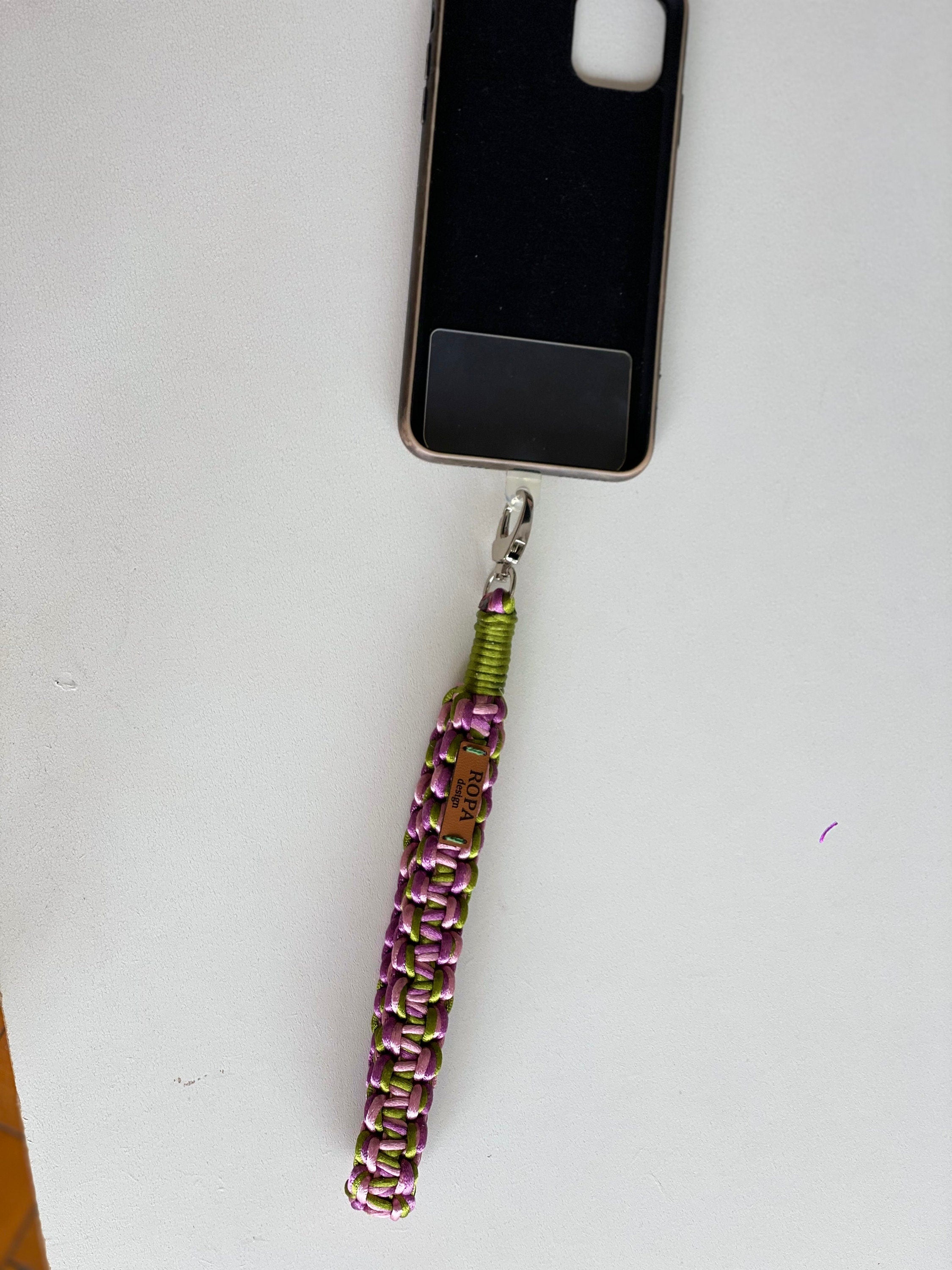 Shiny Phone Loop Handle Lanyard, Purse Bag Clutch Camera Wristlet Strap