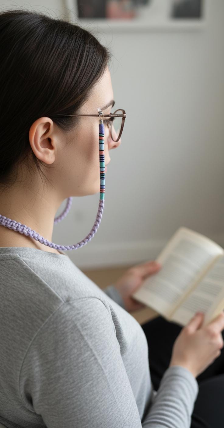 Sunglass Strap, Cotton Cord, Reading Glass Chain